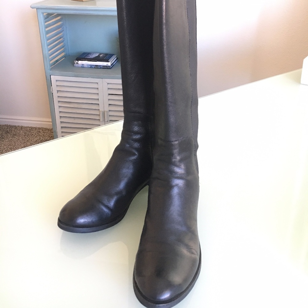 Cole Haan Jodhpur Boots 7.5 B Black Solid Leather